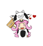 Little cow sticker（個別スタンプ：35）