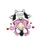 Little cow sticker（個別スタンプ：36）