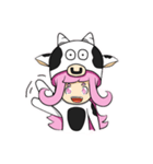 Little cow sticker（個別スタンプ：37）