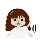 Girls Daily Life And Expression（個別スタンプ：1）