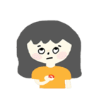 Girls Daily Life And Expression（個別スタンプ：14）