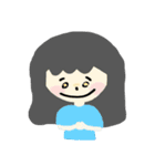 Girls Daily Life And Expression（個別スタンプ：17）