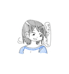 重い女の子（個別スタンプ：4）