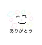 文字と顔（個別スタンプ：1）