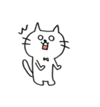 かわいいしろねこ（個別スタンプ：6）