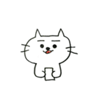 かわいいしろねこ（個別スタンプ：9）