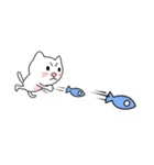カク猫、ダク犬 (Kaku Cat and Daku Dog)（個別スタンプ：14）