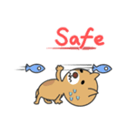 カク猫、ダク犬 (Kaku Cat and Daku Dog)（個別スタンプ：15）