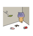 カク猫、ダク犬 (Kaku Cat and Daku Dog)（個別スタンプ：32）