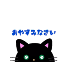 鼻上クロネコ（個別スタンプ：4）