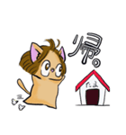 漢字猫 たまちゃん（個別スタンプ：3）