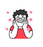 sunny nerdy of Excited Man（個別スタンプ：19）