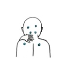 Neck pain man（個別スタンプ：1）