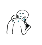 Neck pain man（個別スタンプ：3）