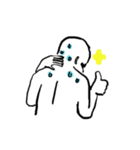 Neck pain man（個別スタンプ：15）