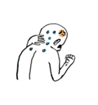 Neck pain man（個別スタンプ：17）