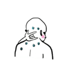 Neck pain man（個別スタンプ：19）
