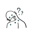 Neck pain man（個別スタンプ：21）