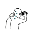 Neck pain man（個別スタンプ：23）