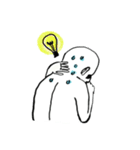 Neck pain man（個別スタンプ：27）