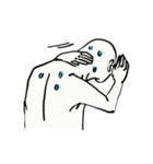 Neck pain man（個別スタンプ：32）
