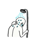 Neck pain man（個別スタンプ：40）