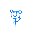 I'm Blue Bear（個別スタンプ：6）