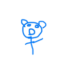 I'm Blue Bear（個別スタンプ：22）