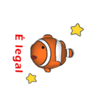 (In Portuguese) CG Clownfish (2)（個別スタンプ：10）