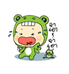 funny little frog（個別スタンプ：32）