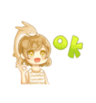 うさぎと女の子のゆるふわ日常スタンプ（個別スタンプ：7）