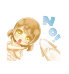 うさぎと女の子のゆるふわ日常スタンプ（個別スタンプ：8）