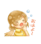 うさぎと女の子のゆるふわ日常スタンプ（個別スタンプ：11）