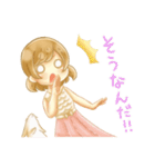 うさぎと女の子のゆるふわ日常スタンプ（個別スタンプ：34）
