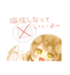 うさぎと女の子のゆるふわ日常スタンプ（個別スタンプ：40）
