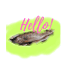 リアルな魚の日常あいさつ（個別スタンプ：1）
