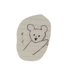 白いくまの関西弁（個別スタンプ：1）