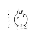 表情豊かな ウサギ（個別スタンプ：1）