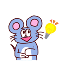表情豊かなネズミくん（個別スタンプ：7）