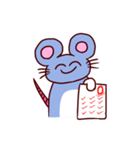 表情豊かなネズミくん（個別スタンプ：21）