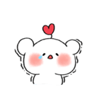 A cute bear with hearts（個別スタンプ：5）