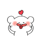 A cute bear with hearts（個別スタンプ：7）