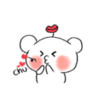 A cute bear with hearts（個別スタンプ：14）