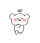 A cute bear with hearts（個別スタンプ：18）