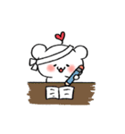 A cute bear with hearts（個別スタンプ：19）