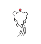A cute bear with hearts（個別スタンプ：23）