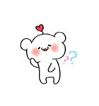 A cute bear with hearts（個別スタンプ：27）