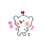 A cute bear with hearts（個別スタンプ：36）