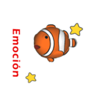(In Spanish) CG Clownfish (2)（個別スタンプ：12）