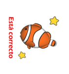 (In Spanish) CG Clownfish (2)（個別スタンプ：13）